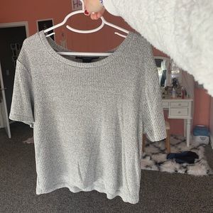 Grey crop top